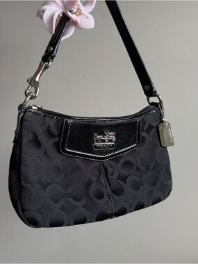 Vintage Classic Coach Pattern H0971-43265 Black Satin & Leather